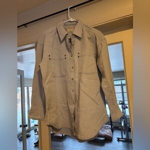 NWT free people button up oversized xs grey